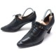 CHAUSSURES HERMES DESTIN H112028Z ESCARPINS A BOUCLE 37 EN CUIR NOIR SHOES 780€