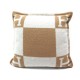 NEUF COUSSIN HERMES AVALON PM LAINE & CACHEMIRE CAMEL WOOL CASHMERE PILLOW 460€