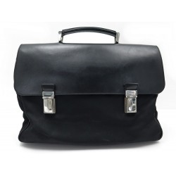 SACOCHE PRADA PORTE DOCUMENTS CARTABLE EN NYLON NOIR BLACK BUSINESS BAG 1200 