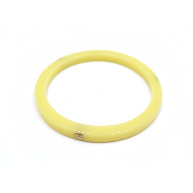 BRACELET CHANEL PLEXIGLAS JAUNE 