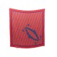 NEUF FOULARD MUST DE CARTIER CARRE 90 EN SOIE ROUGE LOGO RED SLIK SCARF NEW 340