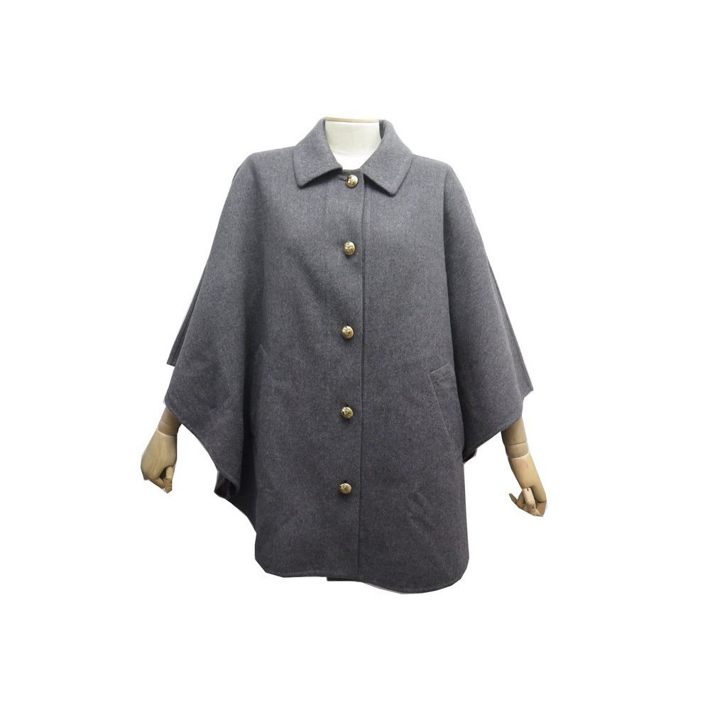 manteau louis vuitton cape t 42 l oversize en laine