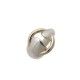 NEUF BAGUE MONTBLANC T 50 EN OR JAUNE 18K ET ARGENT 14GR GOLD & SILVER RING NEW