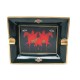 CENDRIER VIDE POCHE HERMES EN PORCELAINE VERT MOTIF CHEVAUX ROUGE ASHTRAY 530€