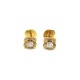 NEUF BOUCLES D'OREILLES MAUBOUSSIN CHANCE OF LOVE OR & DIAMANTS EARRINGS 1695€