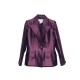 VESTE & HAUT YVES SAINT LAURENT M L LAINE ET SOIE VIOLET METALLISE TOP & JACKET