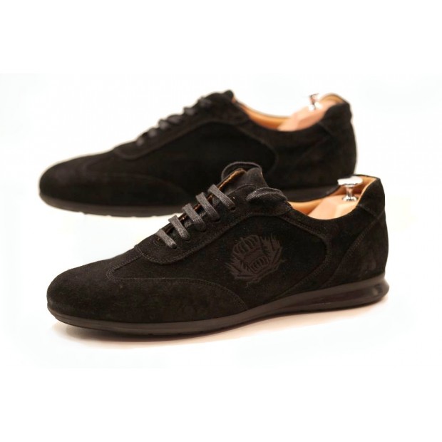 NEUF CHAUSSURES FINSBURY TUCSON 44 BASKETS DAIM VEAU VELOURS NOIR SNEAKER 179€