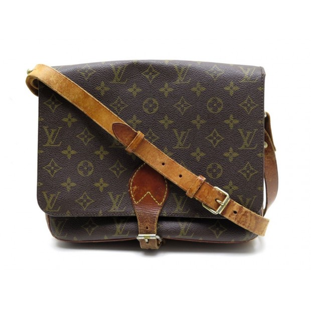 VINTAGE SAC A MAIN LOUIS VUITTON CARTOUCHIERE GM EN TOILE MONOGRAM PURSE 1200€