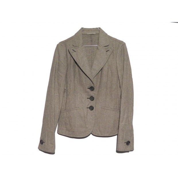 VESTE BOTTEGA VENETA 3 BOUTONS 40 IT 38 FR EN LAINE CACHEMIRE BEIGE JACKET 1850€