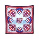 FOULARD HERMES SPINNAKERS PAR JULIE ABADIE SOIE BLEU BLANC ROUGE SILK SCARF 370€