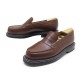 NEUF MOCASSIN JM WESTON 8.5D 182 TRIPLE SEMELLE CUIR MARRON LOAFERS SHOES 895