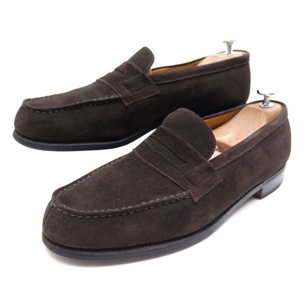  CHAUSSURES JM WESTON MOCASSINS DAIM MARRON 