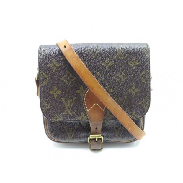 VINTAGE SAC A MAIN LOUIS VUITTON CARTOUCHIERE PM MONOGRAM BANDOULIERE BAG 790€