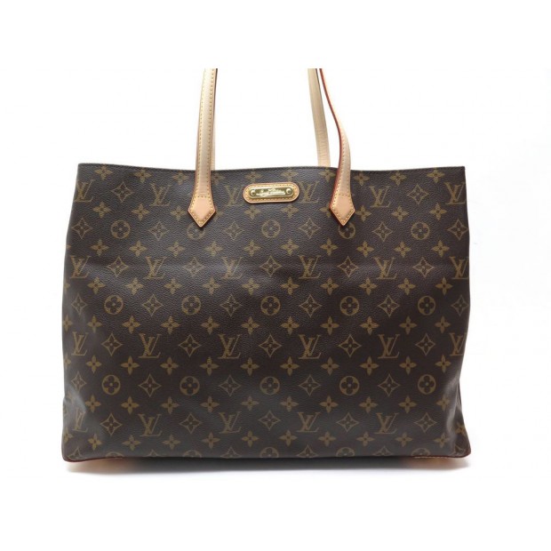 NEUF SAC A MAIN LOUIS VUITTON WILSHIRE GM MONOGRAM EN TOILE MARRON HANDBAG 1300€