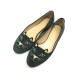 CHAUSSURES BALLERINE CHARLOTTE OLYMPIA KITTY FLAT VERT 