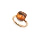 BAGUE POMELLATO NUDO CLASSIC MM T 52 EN OR ROSE QUARTZ CITRINE GOLD RING 2050€