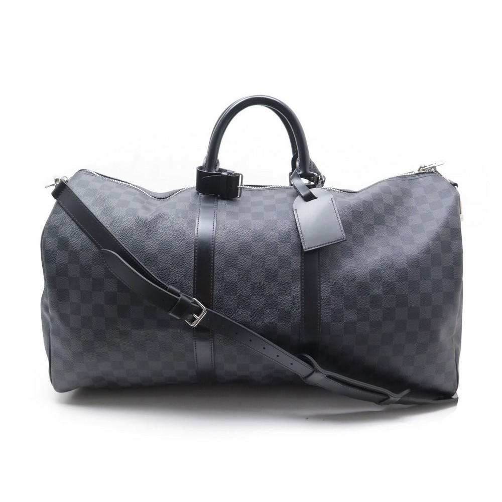 Louis Vuitton Keepall Bandoulière 40 Black autres Cuirs