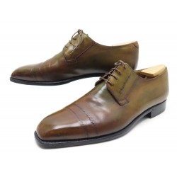 CHAUSSURES BERLUTI DERBIES EN CUIR MARRON 9 43 DERBY BROWN LEATHER SHOES 1710