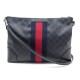 SAC A MAIN GUCCI SUPREME GG 474139 EN TOILE GRISE & CUIR NOIR BANDOULIERE 690€