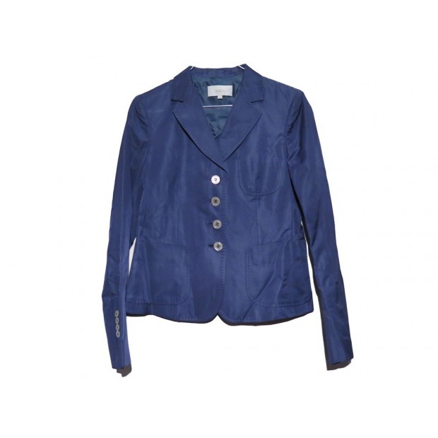 VESTE MALO TAILLE 42 IT 38 FR M EN SOIE & COTON BLEU SILK BLUE WOMEN JACKET 450€