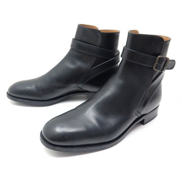 NEUF CHAUSSURES JM WESTON JODHPUR 722 BOTTINES A BOUCLES 9D 43 NOIR BOOTS 910€