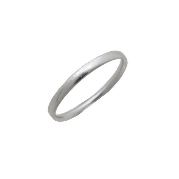 BAGUE BOUCHERON ALLIANCE EPURE SMALL T55 EN PLATINE PLATINUM WEDDING RING 980