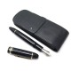 NEUF VINTAGE STYLO PLUME MONTBLANC MEISTERSTUCK 149 RESINE NOIR + ETUI CUIR 910€