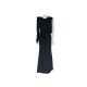 NEUF ROBE LONGUE DE SOIREE GIVENCHY 38 M VISCOSE & PLUME D AUTRUCHE DRESS 2390€