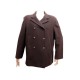 NEUF MANTEAU BURBERRY CABAN TAILLE 42 L EN LAINE MARRON BLOUSON WOOL COAT 1650€