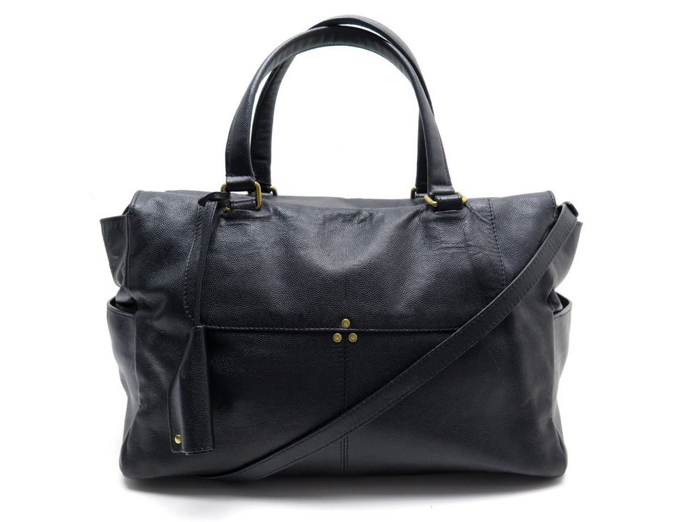 Jérôme Dreyfuss Pré-Collection Sac Georges L Calfskin Noir Brass