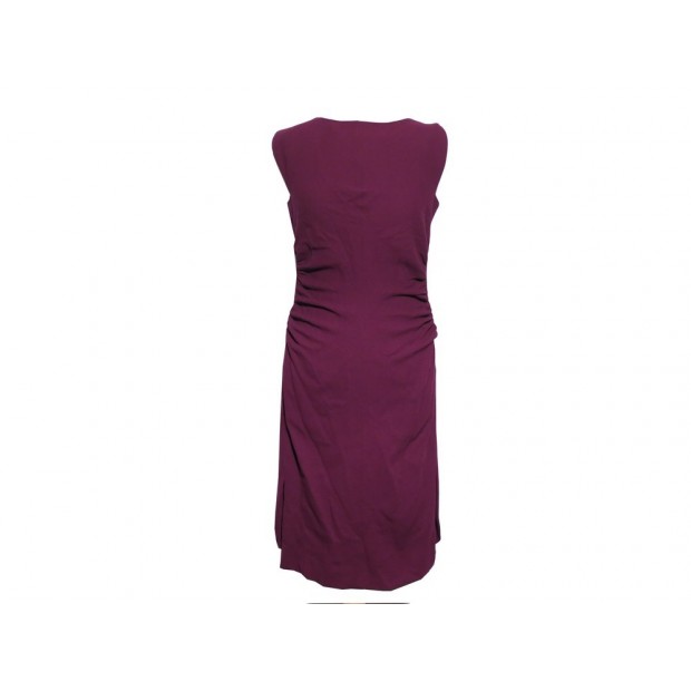 ROBE YVES SAINT LAURENT T 38 LAINE VIOLETTE SANS MANCHES SLEEVELESS DRESS 1900