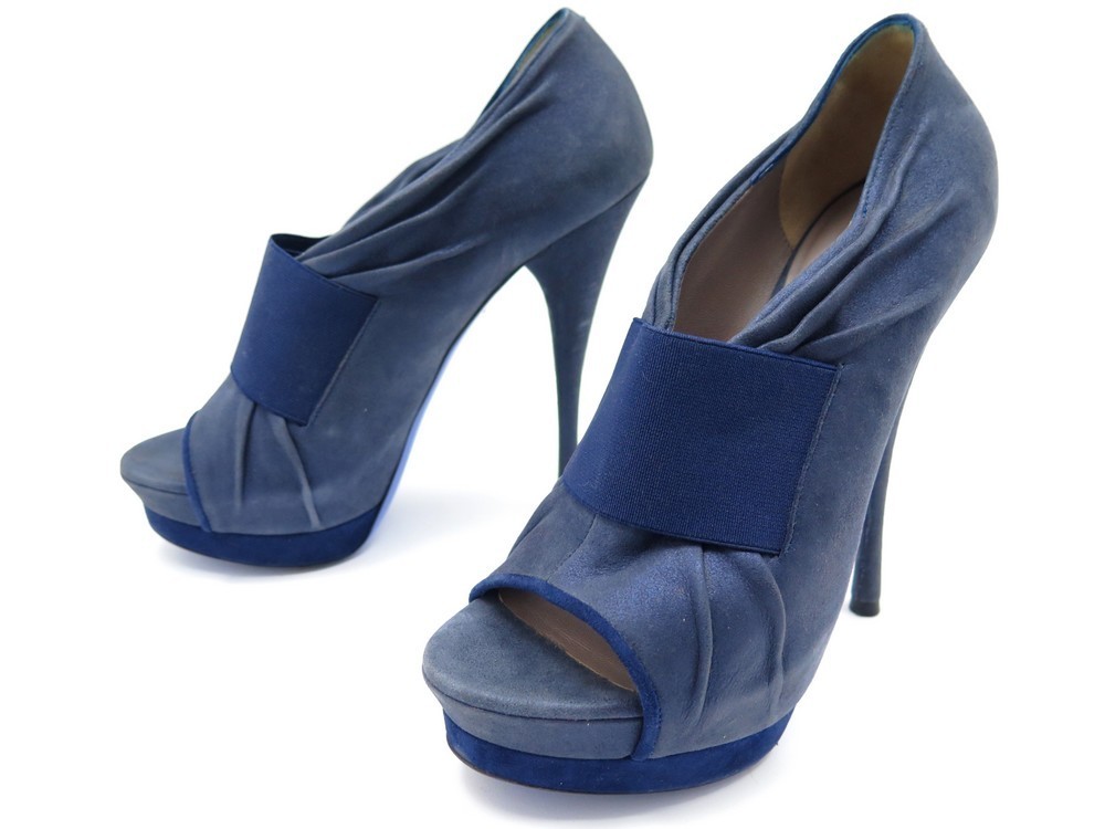 blue versace heels