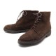 NEUF CHAUSSURES JOHN LOBB BARROW 9 43 DERBY MONTANTES DAIM MARRON LOWBOOTS 1365€