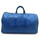 VINTAGE SAC VOYAGE A MAIN LOUIS VUITTON KEEPALL 50 CUIR EPI TRAVEL BAG 1220