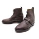 NEUF CHAUSSURES HERMES BOTTINES A BOUCLE 43 EN CUIR MARRON RANGERS BOOTS 1170€