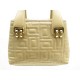 SAC A MAIN LANCEL 20 CM EN CUIR BEIGE METAL DORE HAND BAG LEATHER PURSE GOLDEN