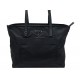 NEUF SAC A MAIN PRADA PLAQUE LOGO CABAS EN NYLON NOIR BLACK HAND BAG PURSE 790