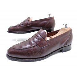 CHAUSSURES CHURCH'S PR BARDELLI 9.5F 43 MOCASSINS CUIR MARRON LOAFERS SHOES 600€