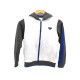 NEUF VESTE ARMANI JUNIOR ENFANT 10 ANS EN COTON BLANC SWEAT A CAPUCHE 189€