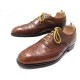 CHAUSSURES CHURCH'S CHETWYND RICHELIEU 9F 43 BOUT FLEURI CUIR MARRON SHOES 620€