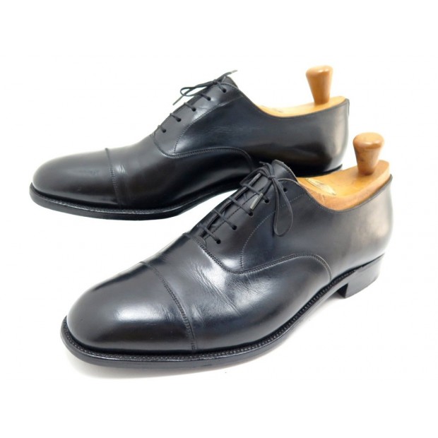 CHAUSSURES JM WESTON 300 RICHELIEU 8E 42 LARGE EN CUIR NOIR + EMBAUCHOIRS 775€