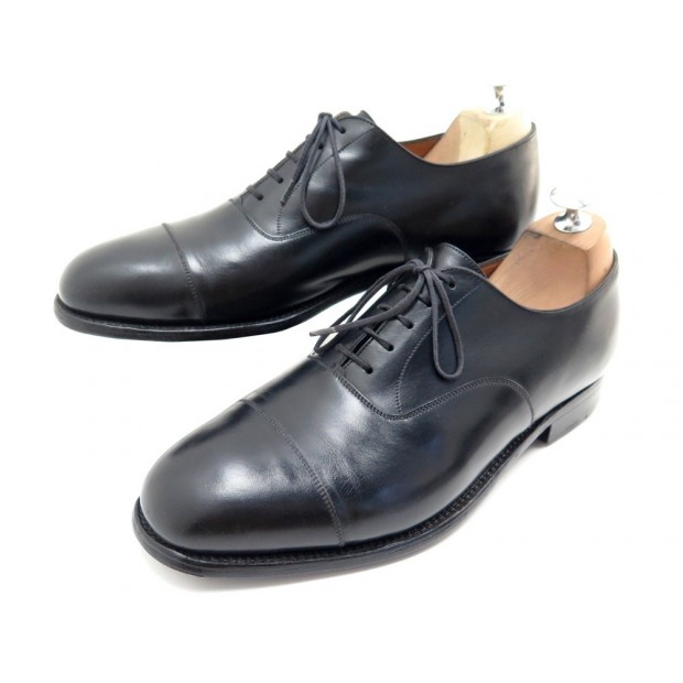 CHAUSSURES JM WESTON 300 RICHELIEU 8E 42 LARGE EN CUIR NOIR PRESTIGE CLUB 690€