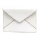 POCHETTE LOUIS VUITTON ENVELOPPE PM CUIR EPI BLANC 