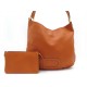 SAC A MAIN DELVAUX D EPAULE + PORTE MONNAIE EN CUIR ORANGE HAND BAG WALLET 1500€