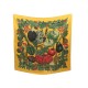 NEUF FOULARD HERMES CITROUILLES & COLOQUINQUES CARRE SOIE JAUNE SILK SCARF 370€