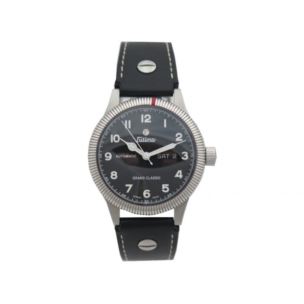 NEUF MONTRE TUTIMA GRAND CLASSIC AUTOMATIC 628 CLASSIQUE ACIER STEEL WATCH 2700€