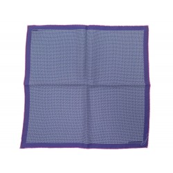 NEUF FOULARD HERMES H EN MAILLE GAVROCHE TWILL DE SOIE VINTAGE VIOLET SCARF 170€