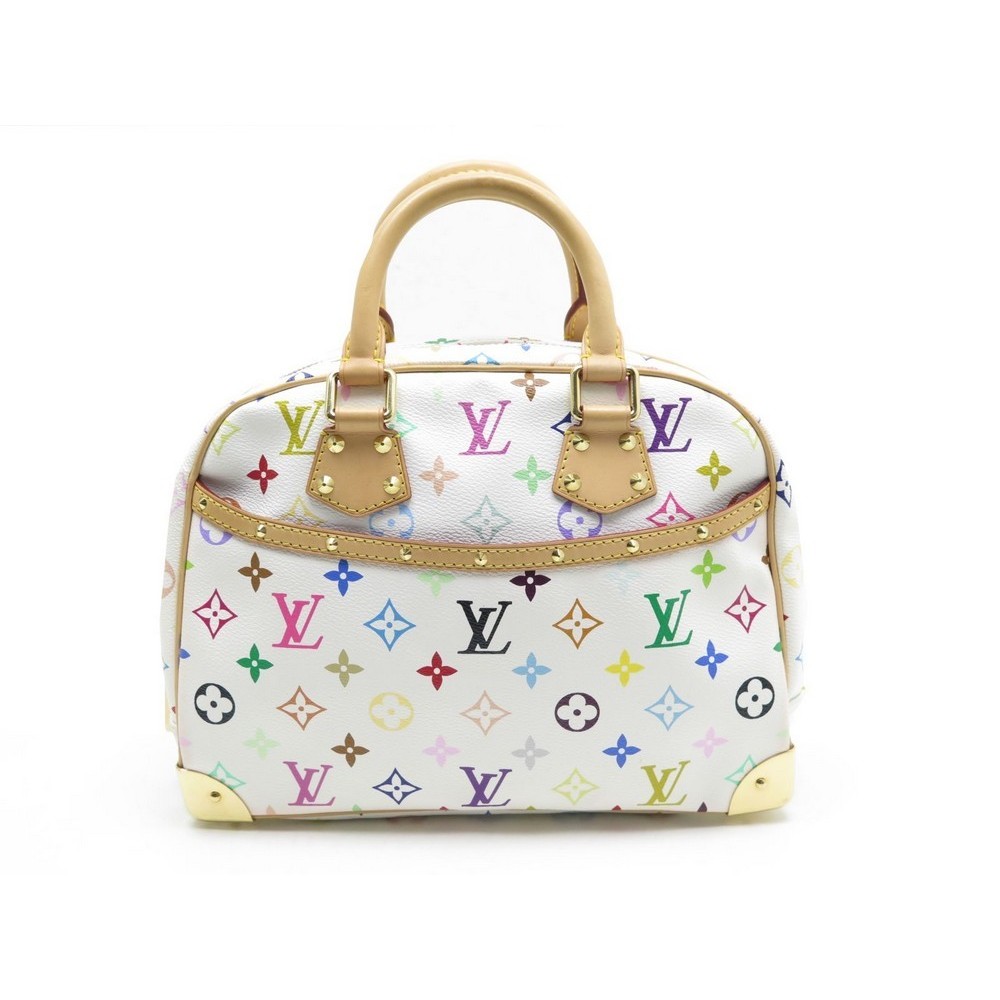 Sac à main en toile Louis Vuitton Blanc en Toile - 23849591