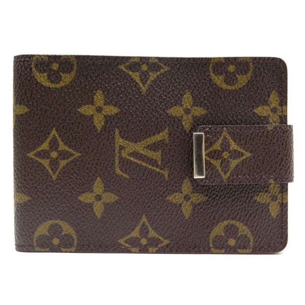 PORTE CHEQUIER LOUIS VUITTON EN TOILE MONOGRAM MARRON BROWN CANVAS WALLET 300€