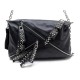 NEUF SAC A MAIN CHRISTIAN LOUBOUTIN CHAINE CUIR NOIR BLACK LEATHER HANDBAG 1200